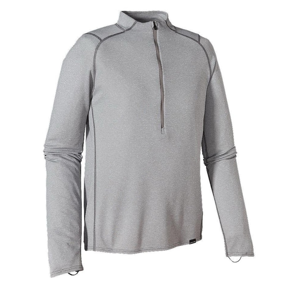Patagonia Men’s Capilene 2 Lightweight Zip Neck Pullover Light Gray Sz M
